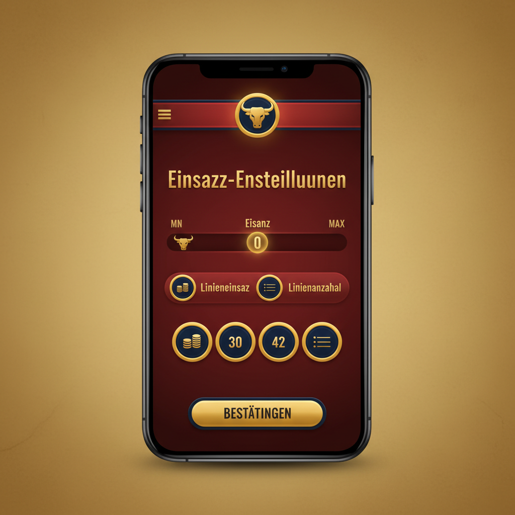 El Torero - Einsatz-Einstellungen auf dem Smartphone